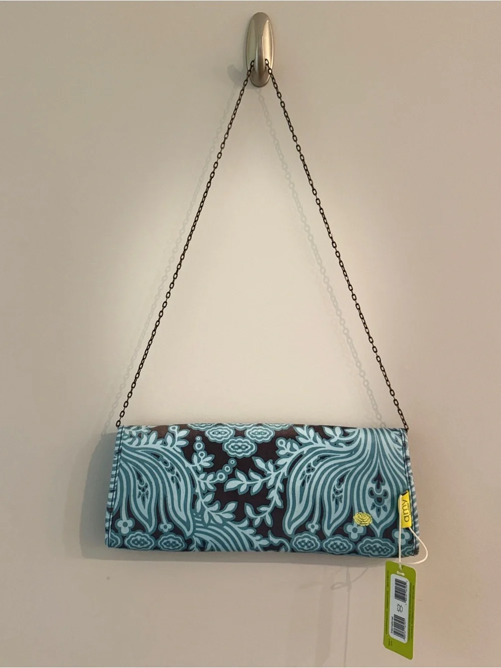 NWT Amy Butler Brenda Clutch/ Shoulder Bag with Chain